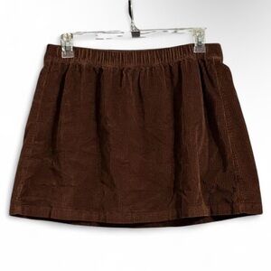 American Eagle Outfitters Brown Corduroy Mini Skirt